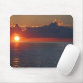 Tapis De Souris Mousepad Sunset de l'océan Pacifique (Avec souris)
