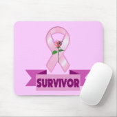 Tapis De Souris Mousepad - survivant de cancer du sein (Avec souris)