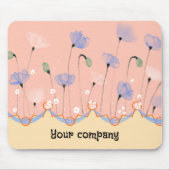 Tapis De Souris Mousepad - thème PEG avec des pavots (Devant)
