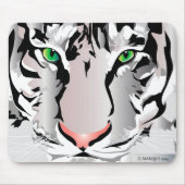 TAPIS DE SOURIS MOUSEPAD TIGER-BLANC/GRIS (Devant)