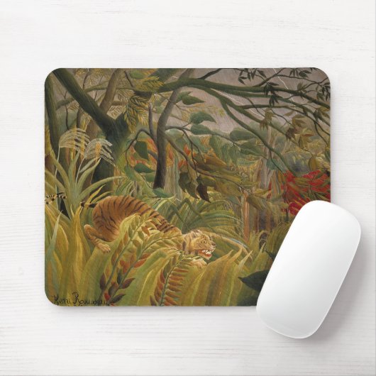 Tapis De Souris Mousepad Tiger de Rousseau (Avec souris)