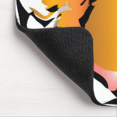 TAPIS DE SOURIS MOUSEPAD TIGER-ORANGE (Coin)