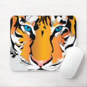 TAPIS DE SOURIS MOUSEPAD TIGER-ORANGE (Avec souris)