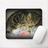 Tapis De Souris Mousepad tigré de chaton (Avec souris)