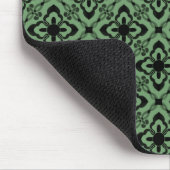 Tapis De Souris Mousepad tout simplement éblouissant, Damas, vert (Coin)