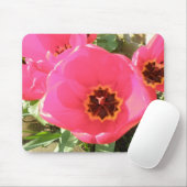 Tapis De Souris Mousepad Tulipes roses (Avec souris)