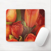 Tapis De Souris Mousepad - Tulipes rouges (Avec souris)