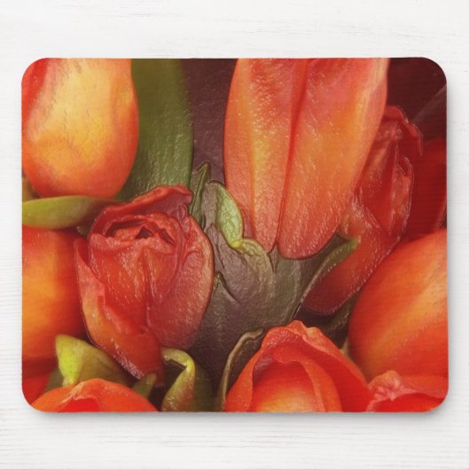 Tapis De Souris Mousepad - Tulipes rouges (Devant)