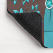 Tapis De Souris Mousepad turquoise et Brown (Coin)