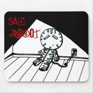 Tapis De Souris Mousepad, un robot triste