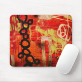 Tapis De Souris Mousepad urbain rouge (Avec souris)