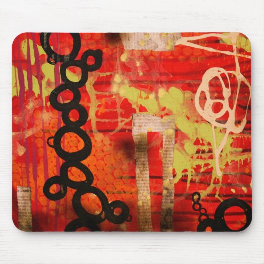 Tapis De Souris Mousepad urbain rouge (Devant)