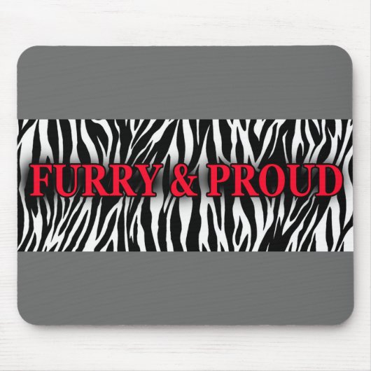 Tapis De Souris Mousepad velu et fier (Devant)