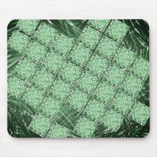 Tapis De Souris MousePad verde oliva com quadros 'faltando' (Devant)