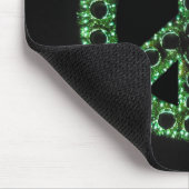 Tapis De Souris mousepad vert de signe de paix (Coin)