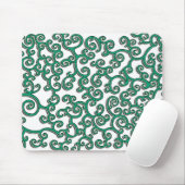Tapis De Souris Mousepad vert de swirlie (Avec souris)