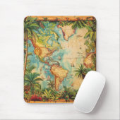Tapis De Souris Mousepad-Vintage Atlas Collection Mousepad (Avec souris)