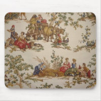 Mousepad vintage d'impression de Toile de pays