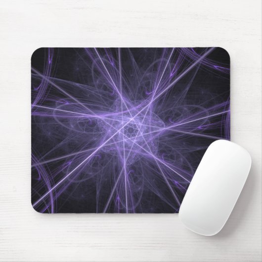 Tapis De Souris Mousepad violet fractal (Avec souris)
