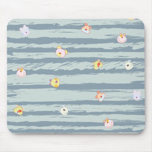 Tapis De Souris Mousepad – Whimsy Faces (Devant)