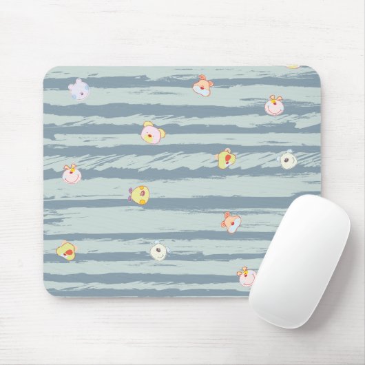 Tapis De Souris Mousepad – Whimsy Faces (Avec souris)