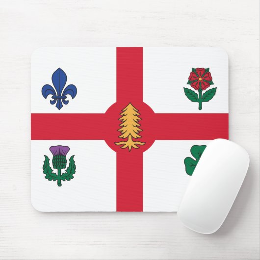 Tapis De Souris Mousepad with Flag of Montreal, Canada (Avec souris)