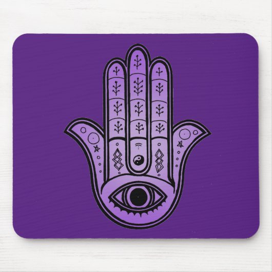 Tapis De Souris Mousepad with Hamsa Hand design (Devant)