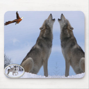 Tapis De Souris Mousepad Wolf