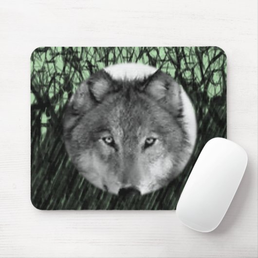 Tapis De Souris Mousepad Wolf (Avec souris)
