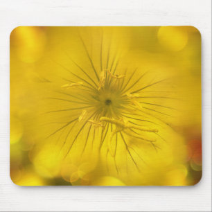 Tapis De Souris Mousepad Yellow Bokeh Flower