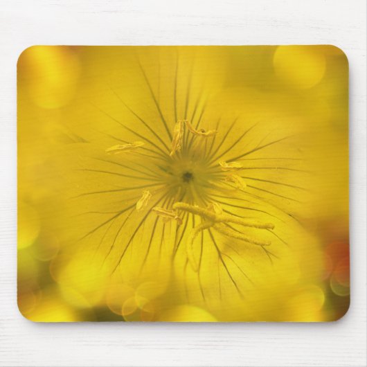 Tapis De Souris Mousepad Yellow Bokeh Flower (Devant)