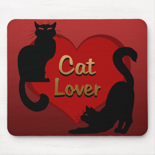 Tapis De Souris Mousepads Amoureux des chats - Pad de souris de ch (Devant)