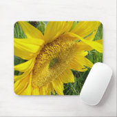 Tapis De Souris Mousepée de tournesol jaune (Avec souris)