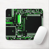 Tapis De Souris Mouspad du vert 2 de circuit (Avec souris)