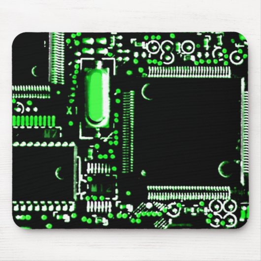 Tapis De Souris Mouspad du vert 2 de circuit (Devant)