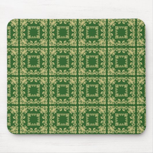 Tapis De Souris Mousse Carrés Dorés (Devant)