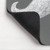 Tapis De Souris Moustache de La (foncée) (Coin)