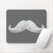Tapis De Souris Moustache de La (foncée) (Avec souris)