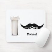 Tapis De Souris Moustache de lait personnalisée (Avec souris)