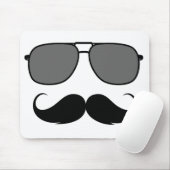 Tapis De Souris moustache et lunettes (Avec souris)
