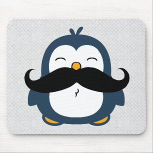 Tapis De Souris Moustache Penguin