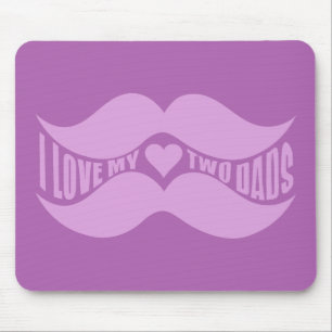 Tapis De Souris Moustaches roses mousepac personnalisé