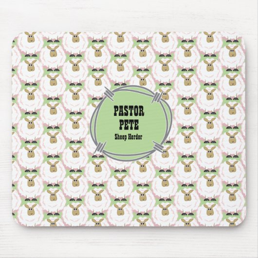 Tapis De Souris Mouton blanc souple (Devant)