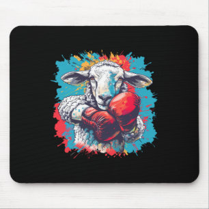 Tapis De Souris Mouton de boxe Gants de boxe Lamb Boxing Kickboxin