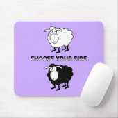 Tapis De Souris mouton noir et blanc (Avec souris)