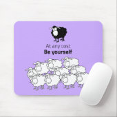 Tapis De Souris Mouton noir et blanc (Avec souris)