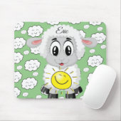Tapis De Souris Mouton Soleil Nuages Vert Pad Souris! Tapis de sou (Avec souris)