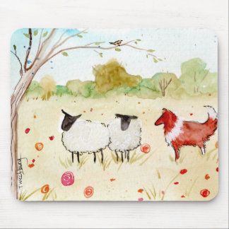 Tapis De Souris Moutons dans le pré