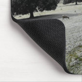 Tapis De Souris Moutons dans une vallée gelée (Coin)
