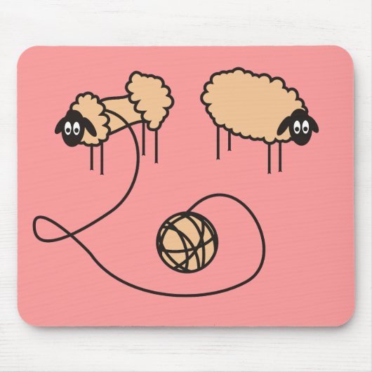 Tapis De Souris Moutons drôles Mousepad (Devant)